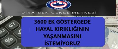 3600 EK GÖSTERGEDE HAYAL ...