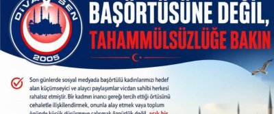 Başörtüsüne Değil, Tahamm...