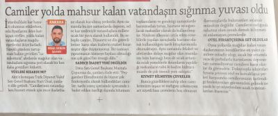 Camiler Yolda Mahsur Kala...