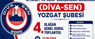 Diva-sen Yozgat Şubesinin...