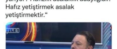 HAFIZLIK, ASALIKLIK DEĞİL...