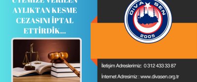 Üyemize verilen aylıktan ...